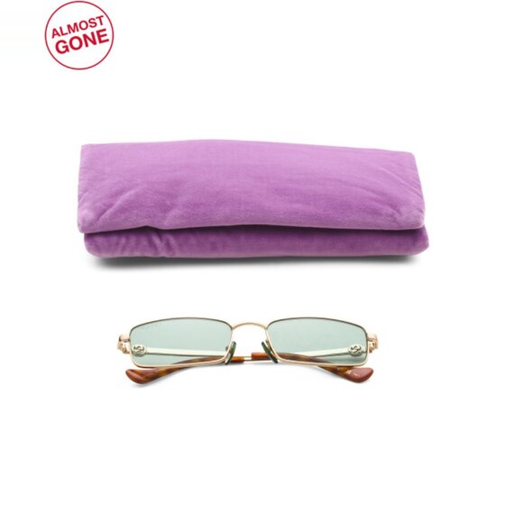 GUCCI Gold 56mm Sunglasses - Picture 1 of 2